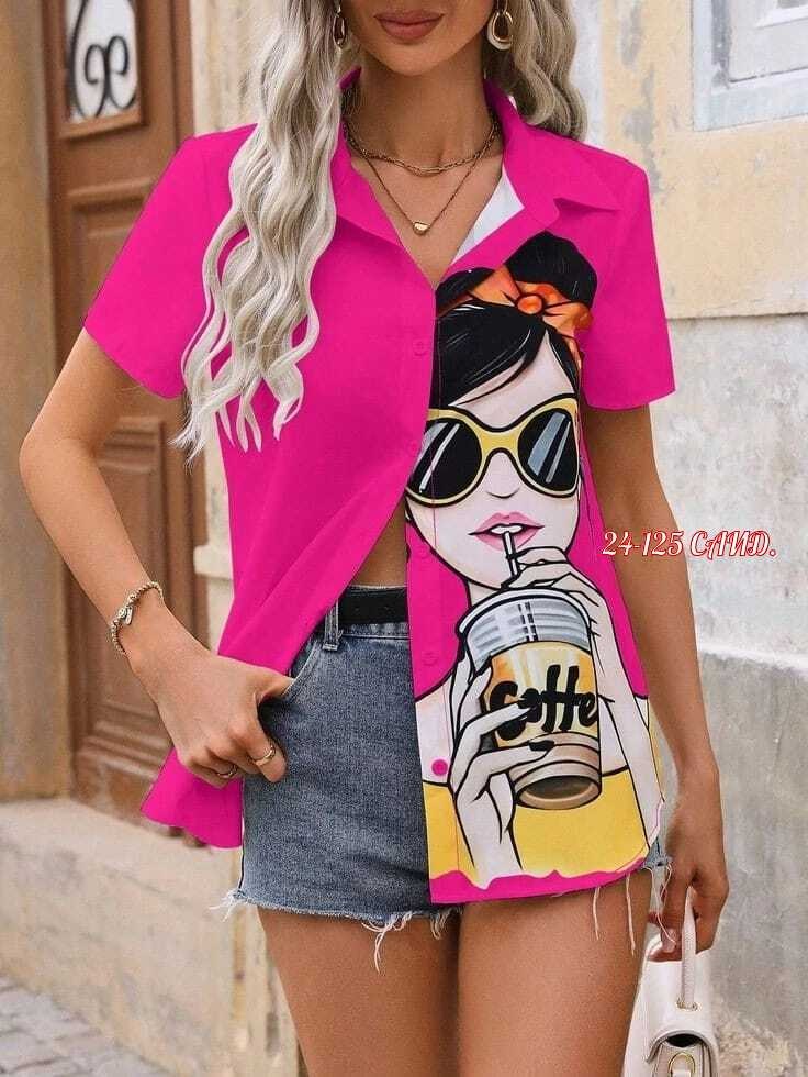 летние рубашки женские,женская модная рубашка,блузка женская модная,рубашка с принтом,рубашка женская