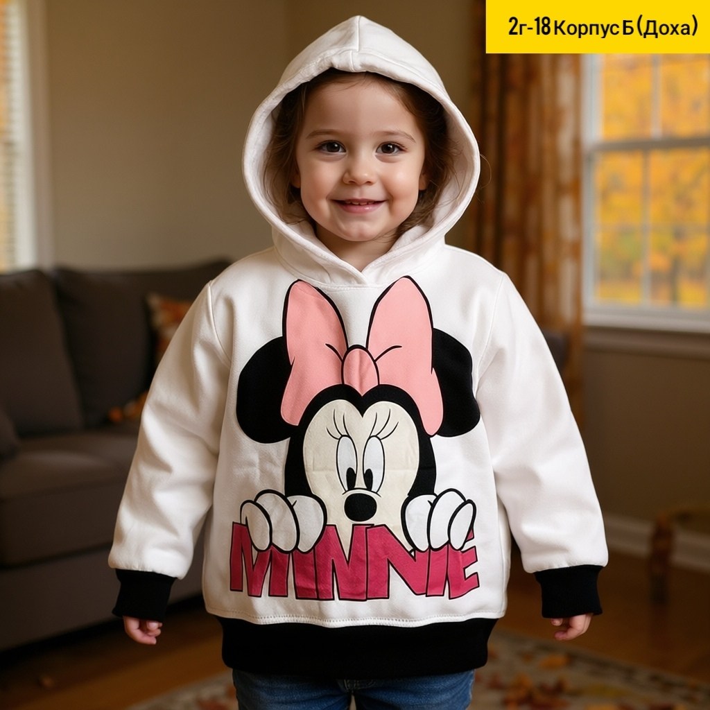 свитшот для девочки с микки маусом,толстовка минни маус зара,толстовка для девочек,толстовка детская,кофта для девочек