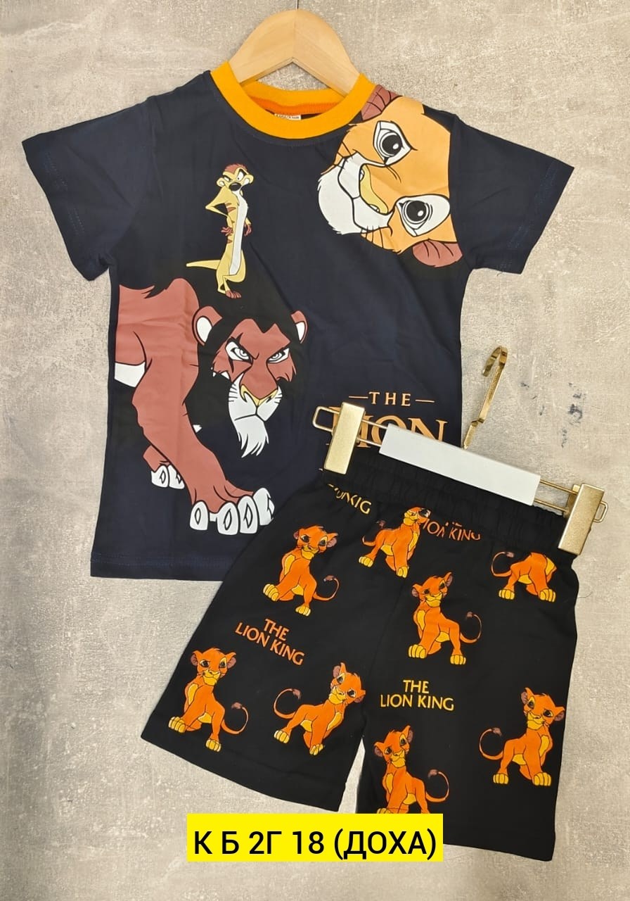 комплект одежды zara король лев (disney - lion king),двойка для мальчиков майка с шортами,детский костюм,комплект футболка и шорты,костюм для мальчика