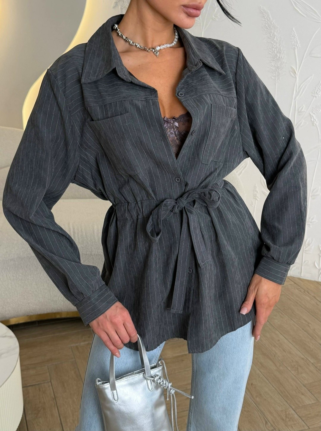 блузка стильная,стильные костюмы,женская рубашка,модная блузка,блузка серая