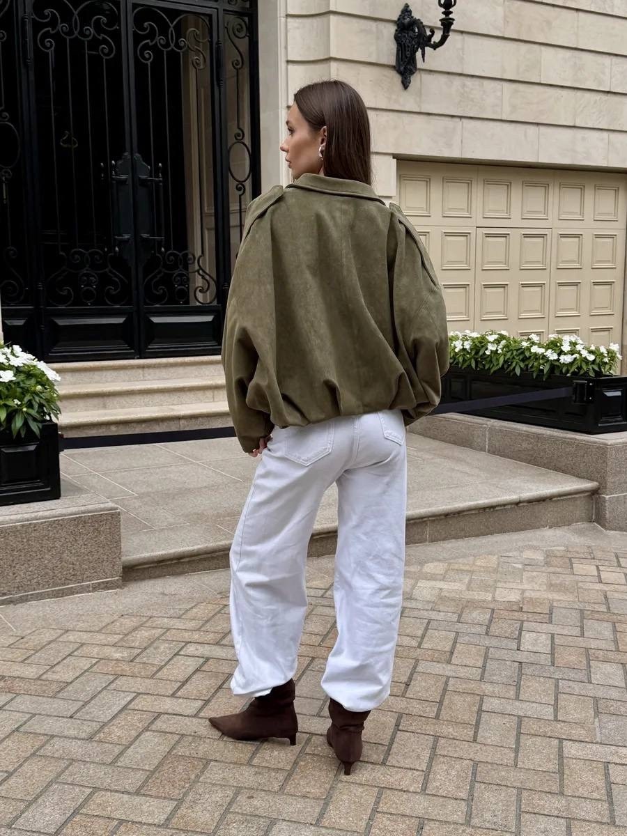 куртка замшевая бомбер оверсайз lancy,повседневная куртка,модные образы,куртка женская модная,замшевая куртка