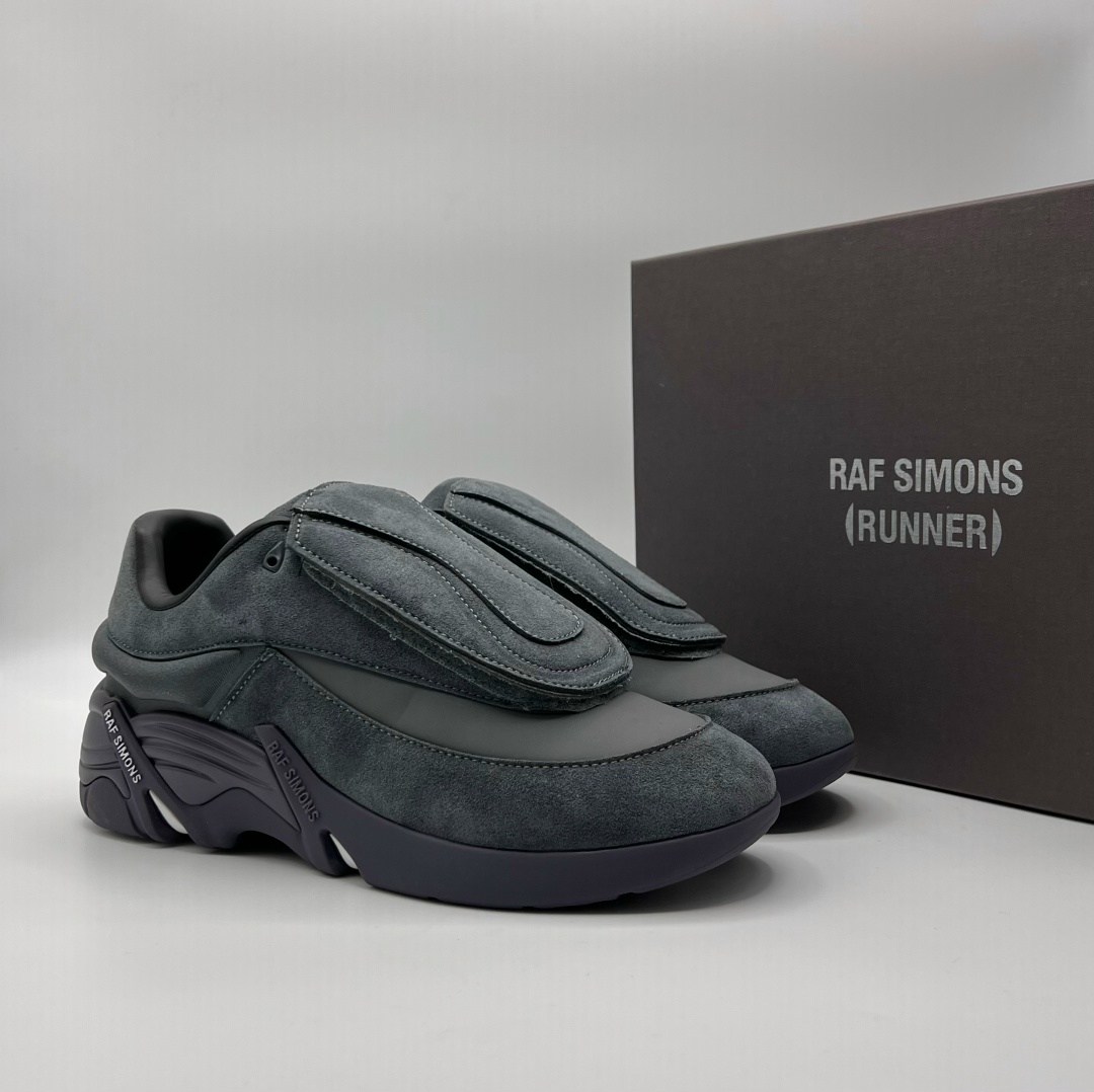 кроссовки raf simons antei,raf simons черные замшевые низкие кроссовки,кроссовки raf simons,кроссовки raf simons (runner) ante,raf simons antei