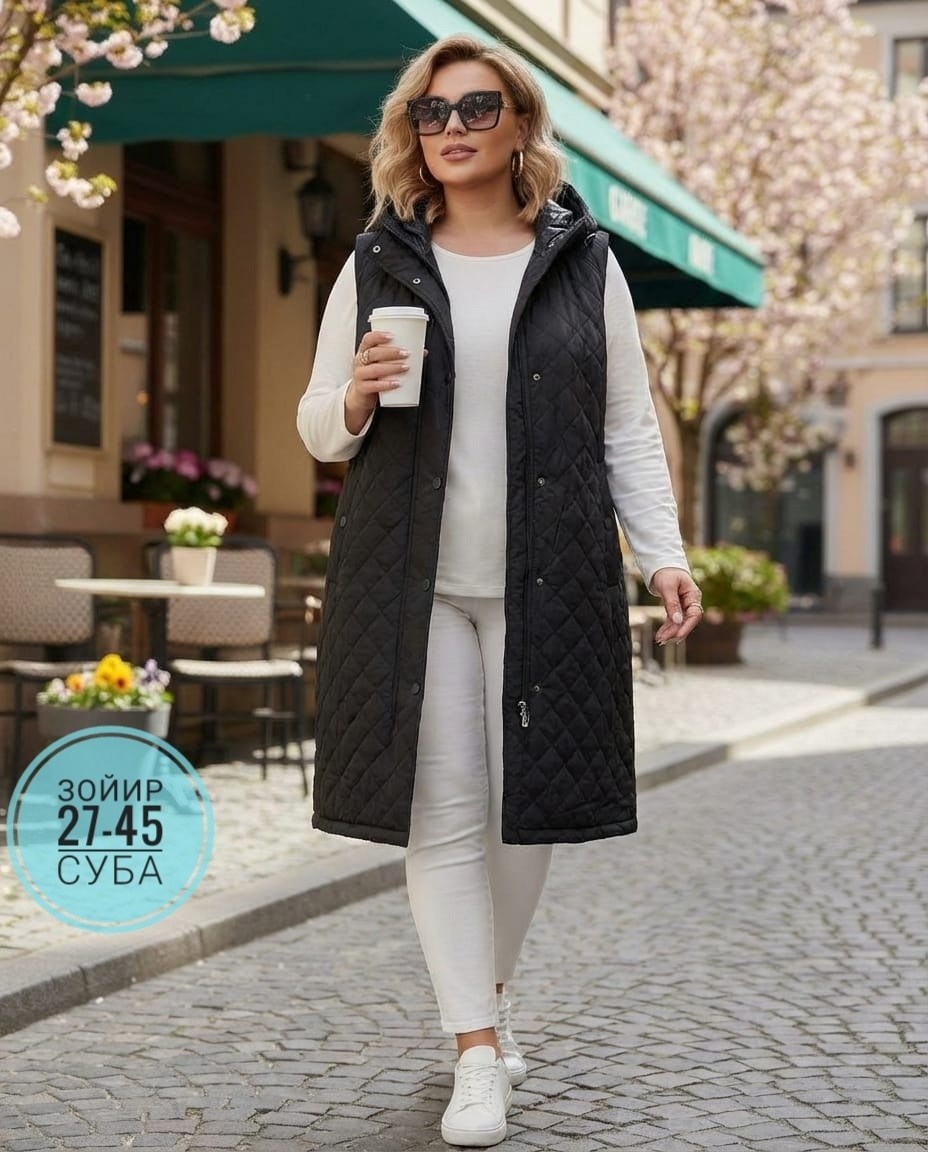 женская жилетка,жилет удлиненный,жилет,женские жилеты,жилетка на синтепоне