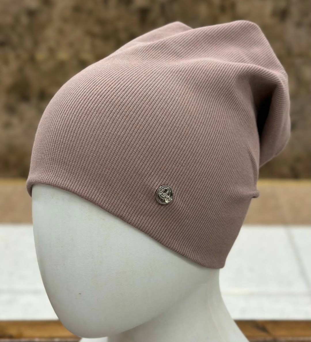 шапка женская,шапка бини женская,бежевая шапка,шапка бини,демисезонная шапка