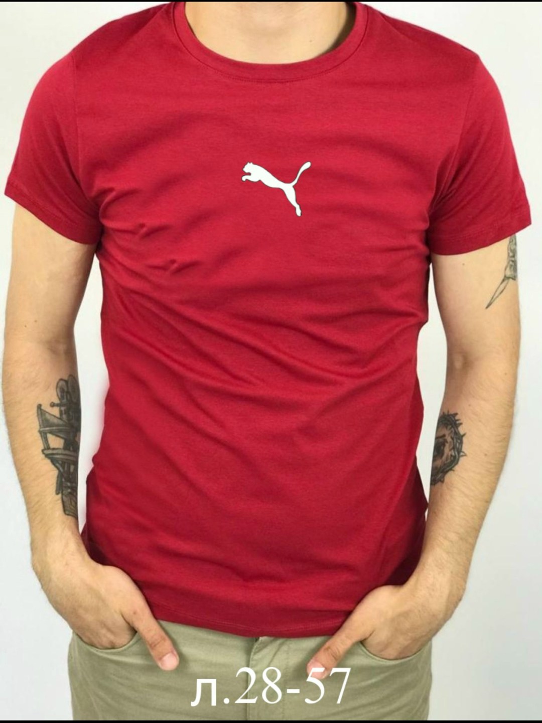 мужская футболка puma,футболки мужские,футболка puma,футболки для мужчин,puma футболка мужская красная