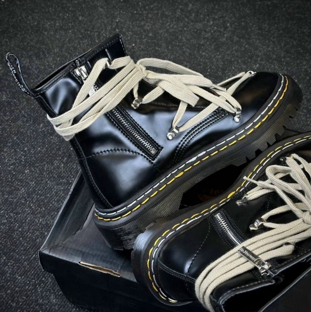 rick owens x dr. martens 1460,,rick owens dr martens,ботинки dr. martens,ботинки