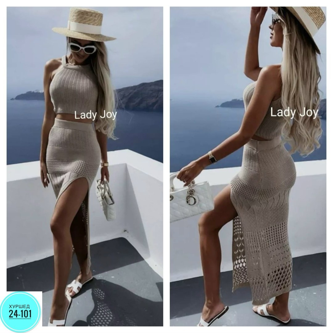 женская юбка с разрезом,костюм женский,вязаные костюмы,пляжное платье вязаное,костюм пляжный