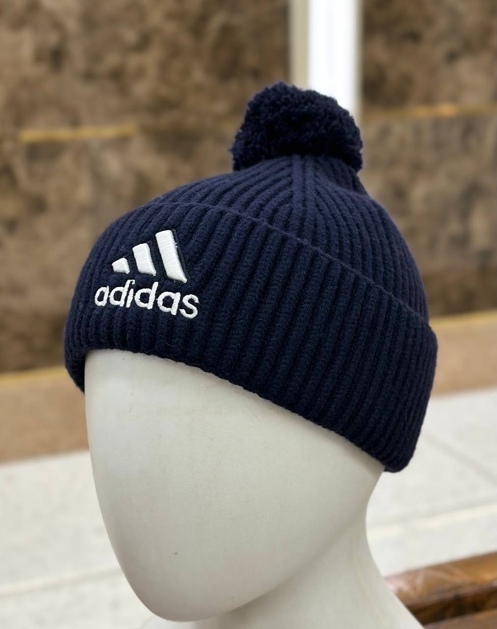 шапка бини мужская адидас,шапка адидас,шапка adidas,шапка с помпоном мужская adidas,шапка мужская адидас оригинал