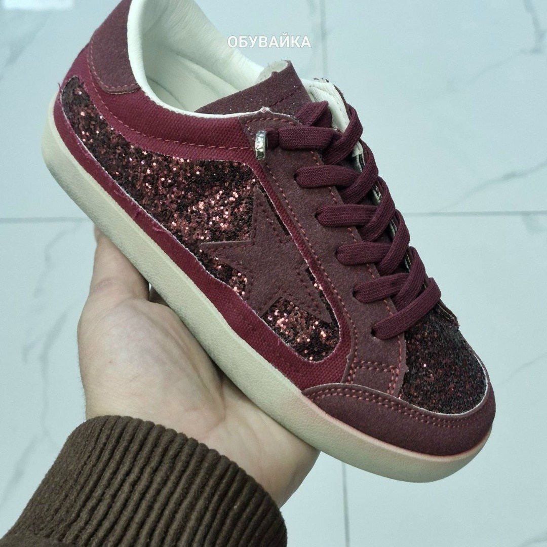 ,женские бордовые замшевые кеды miami с глиттером jimmy choo,женская ,кроссовки golden goose,кеды валентино женские