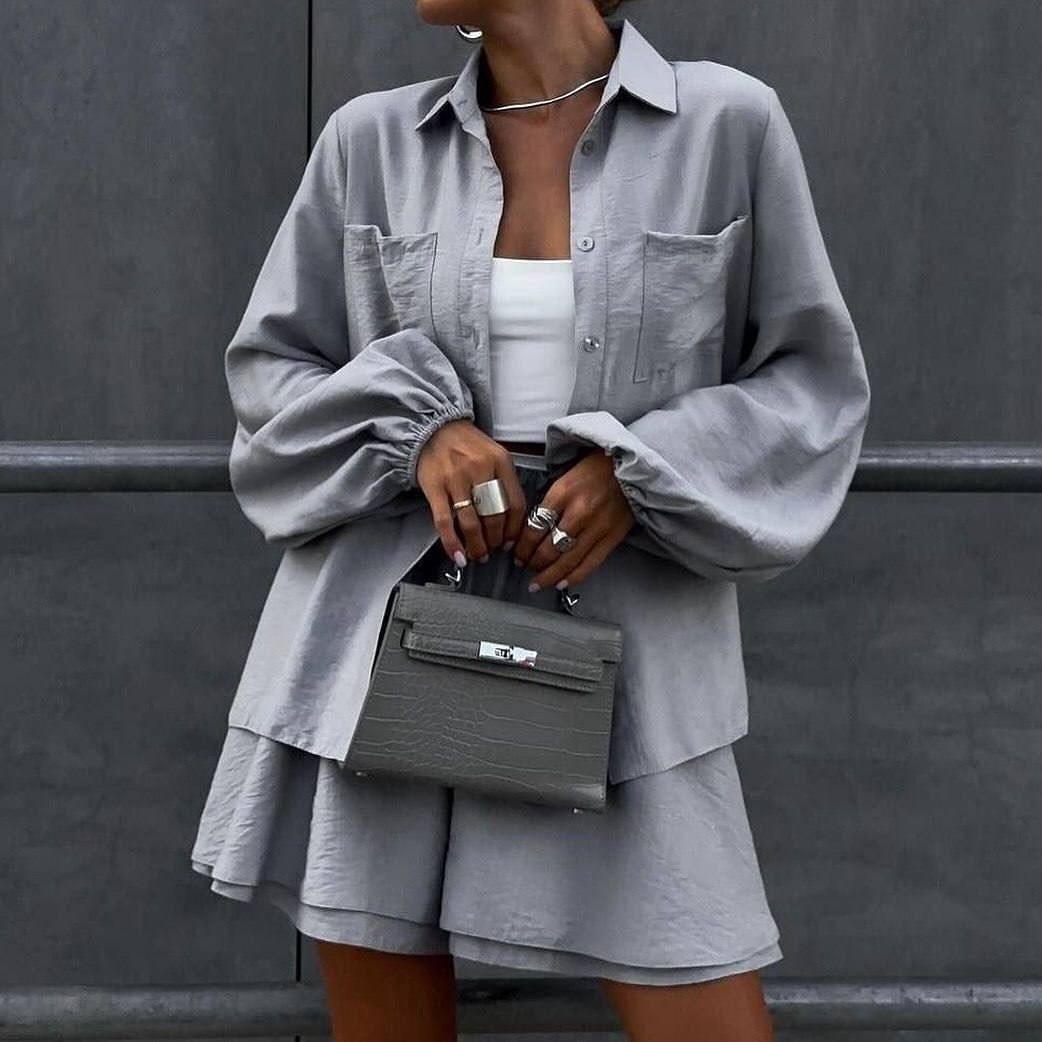 костюм женский летний рубашка и шорты,летний костюм с юбкой,женские костюмы,стильные костюмы,женской одежды