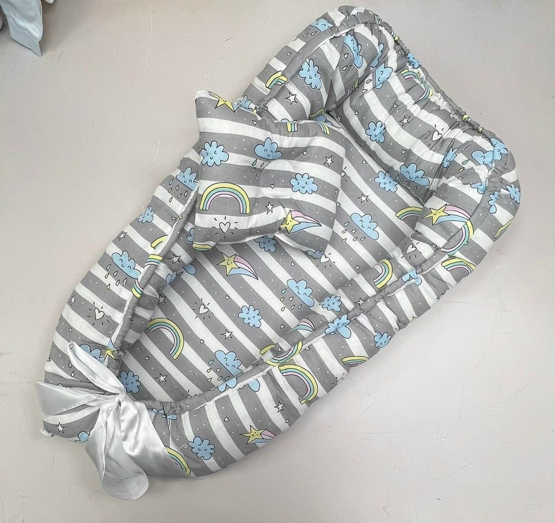 кокон-гнездышко для новорожденных,кокон (гнездышко) для новорожденного,кокон - гнездышко для новорожденных со съемным матрасиком,кокон-гнёздышко,гнездышко для новорожденного