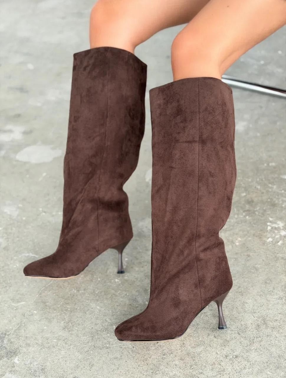замшевые сапоги,коричневые сапоги,женские сапоги,сапоги коричневые на каблуке,сапоги из натуральной замши