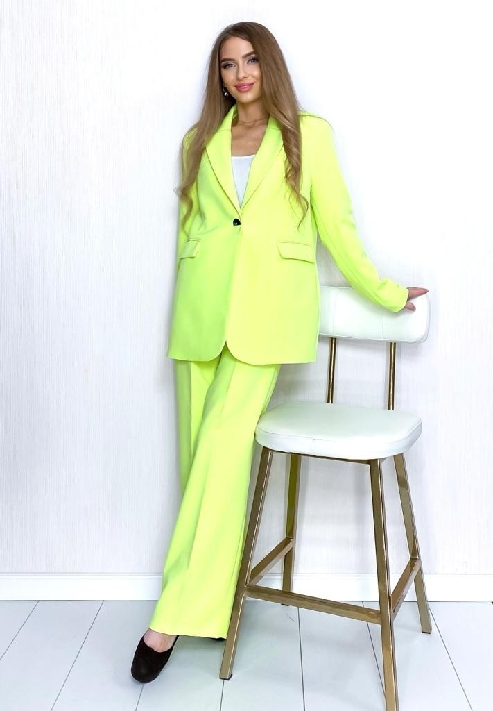 брючный костюм dilana vip 2056 желтый,лимонный костюм женский брючный,желтый брючный костюм женский,яркий брючный костюм женский,желтый брючный костюм