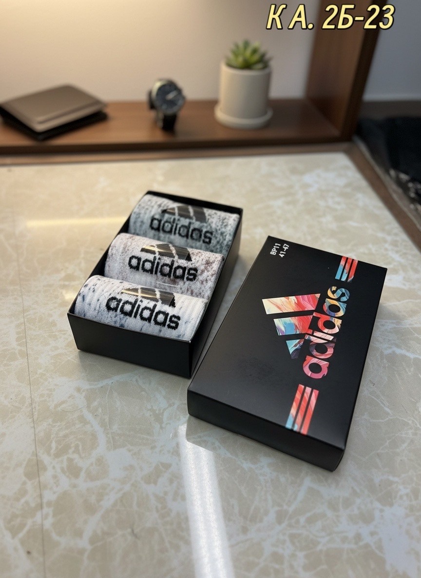 комплект носков adidas,носки мужские,мужские носки адидас серые длинные,мужской набор носков,комплект носки мужские