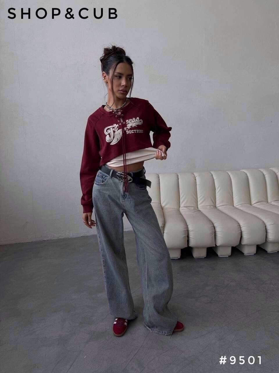 свитшот женская,свитшот оверсайз на молнии с замком поло namson,женская кофта,короткий свитшот,укороченная кофта