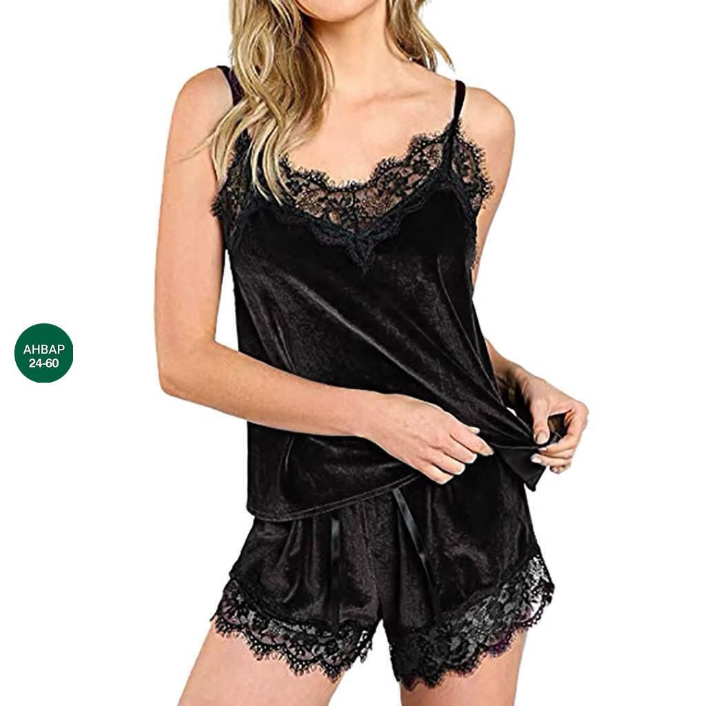 зеленая бархатная пижама,пижама женская кружевная,одежда для сна женская,пижама с шортами и топом велюровая кружевная,пижама из бархата