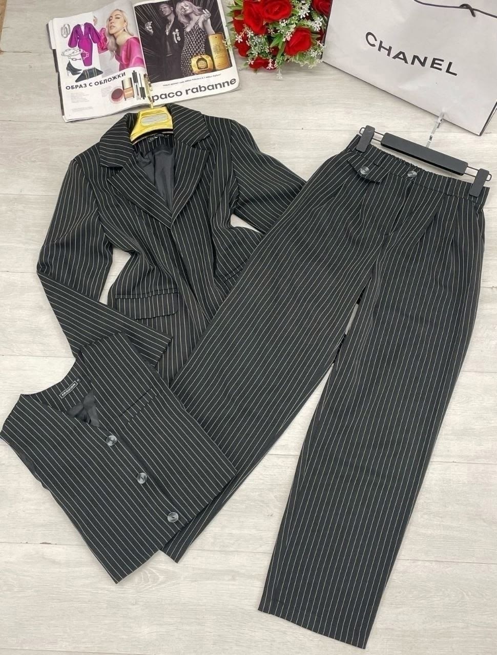 женский костюм тройка,женские костюмы,костюм серый,брючной костюм,женские брючные костюмы