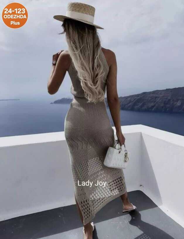 вязаные костюмы,женская юбка с разрезом,юбка вязаная,костюм женский,пляжное платье