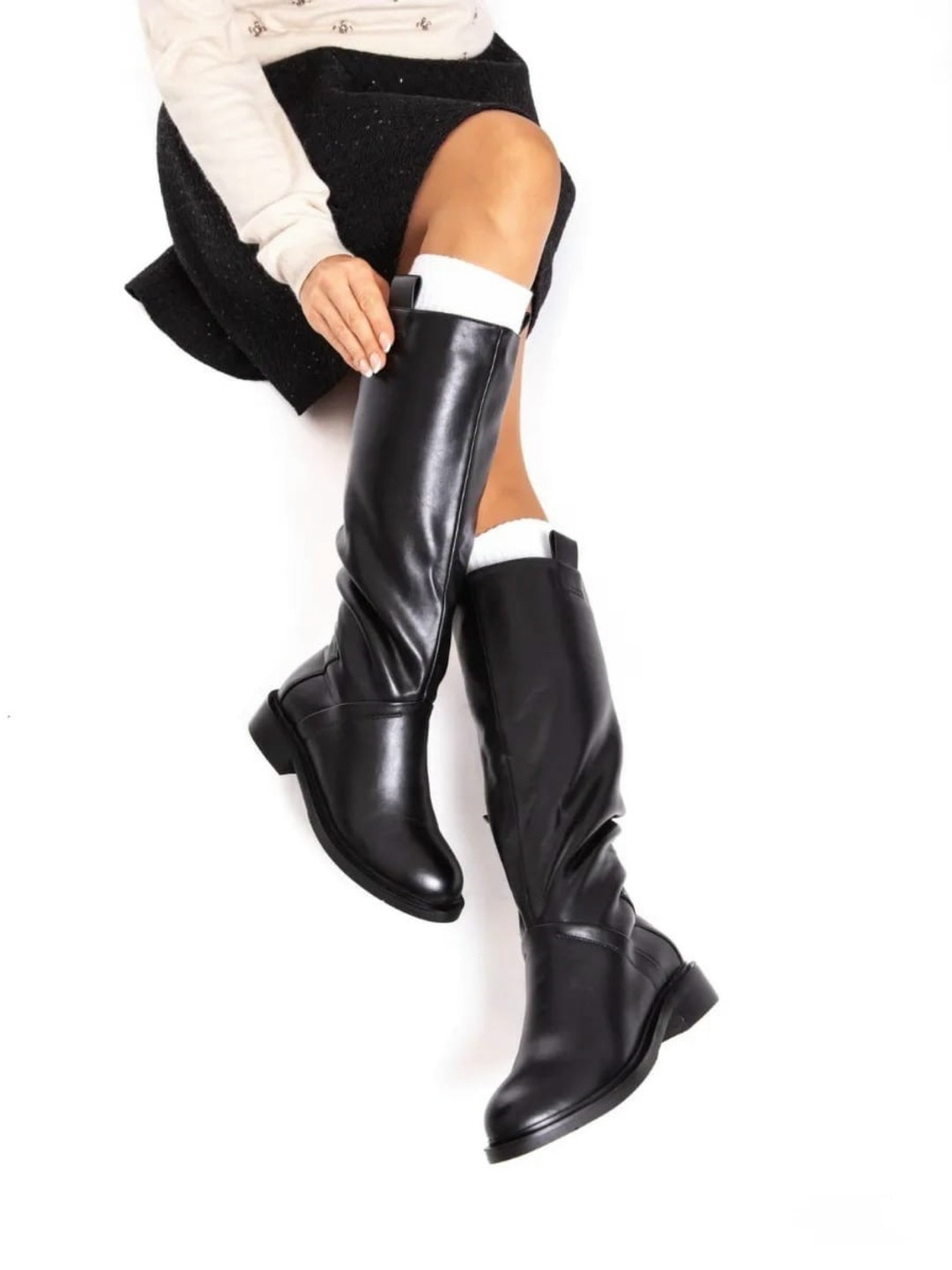 сапоги зимние женские,зимние сапоги кожаные увеличенной полноты ascalini,женские черные сапоги ascalini,сапоги женские,демисезонные женские сапоги