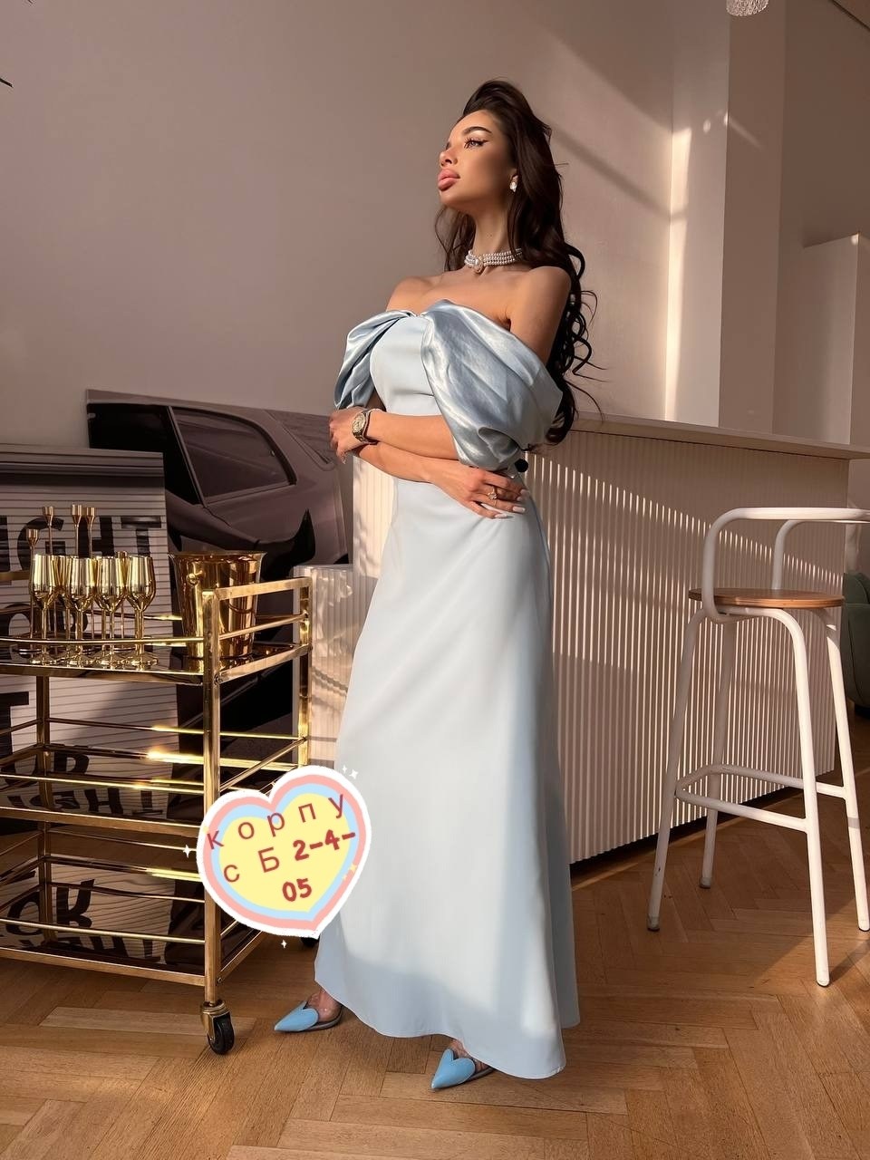 атласное платье,стильное платье,платье,вечернее платье,платье с пышными рукавами