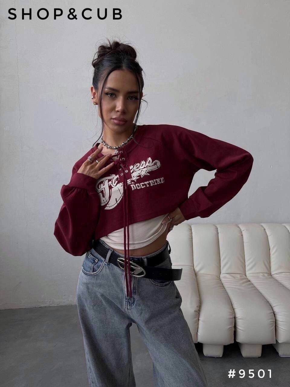 свитшот женская,свитшот оверсайз на молнии с замком поло namson,женская кофта,короткий свитшот,укороченная кофта