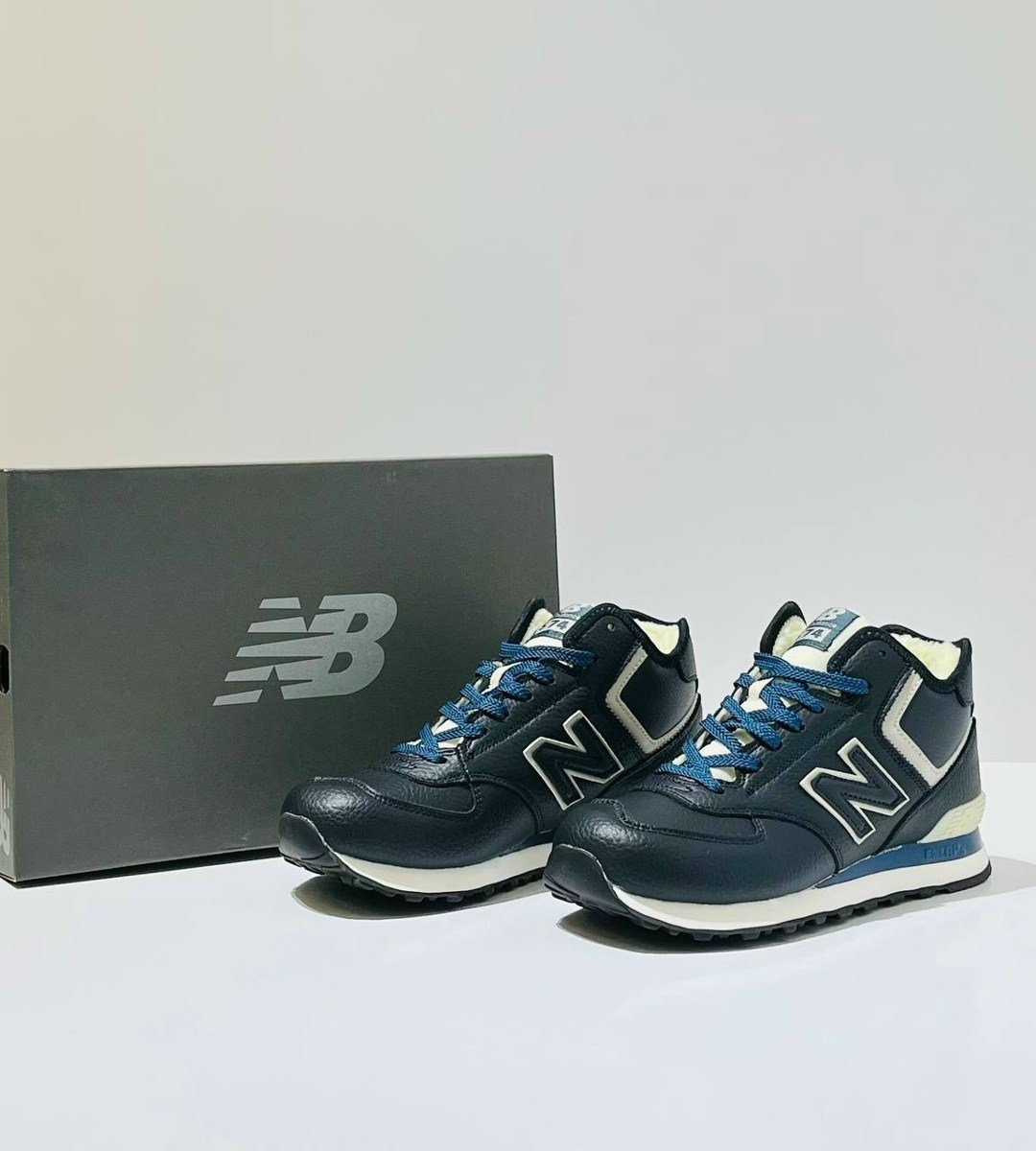кроссовки зимние new balance 574,кроссовки new balance 574,кроссовки new balance 574 high leather blue с мехом,зимние кроссовки new balance,кроссовки мужские new balance 574
