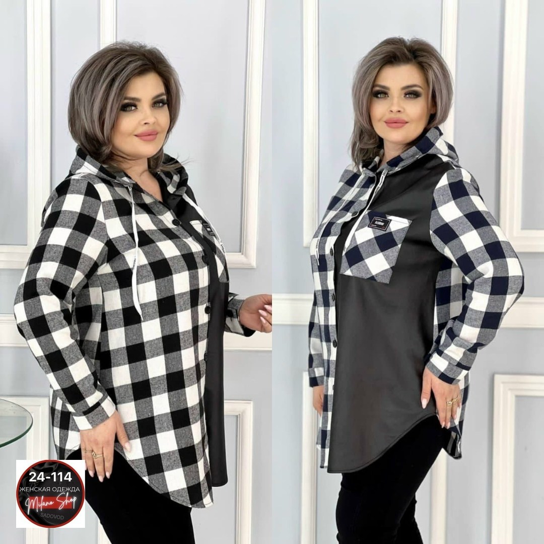 рубашка женская большие размеры,туника рубашка,рубашка женская в клетку с капюшоном,рубашка туника женская,рубашка блузка большие размеры