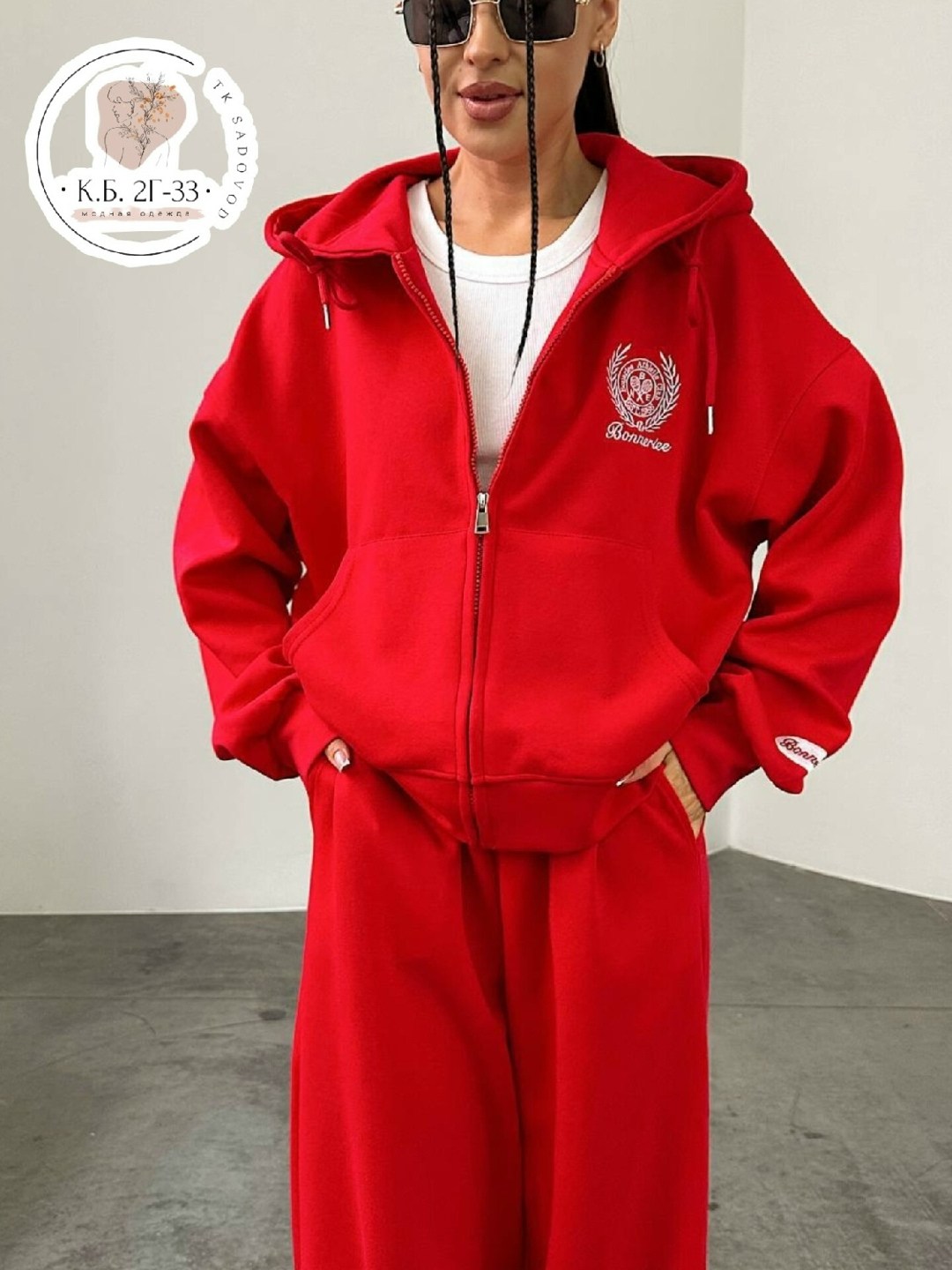 костюм спортивный,спортивный костюм bonneriee club корея,спортивный костюм женский,спортивные женские костюмы на флисе,костюм спортивный оверсайз с начесом палаццо и зип худи micca 526679758