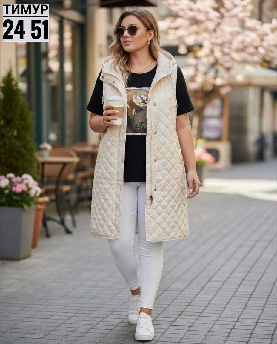 жилетка женская,жилет утепленный женский,жилет на синтепоне,жилет удлиненный,жилет женский