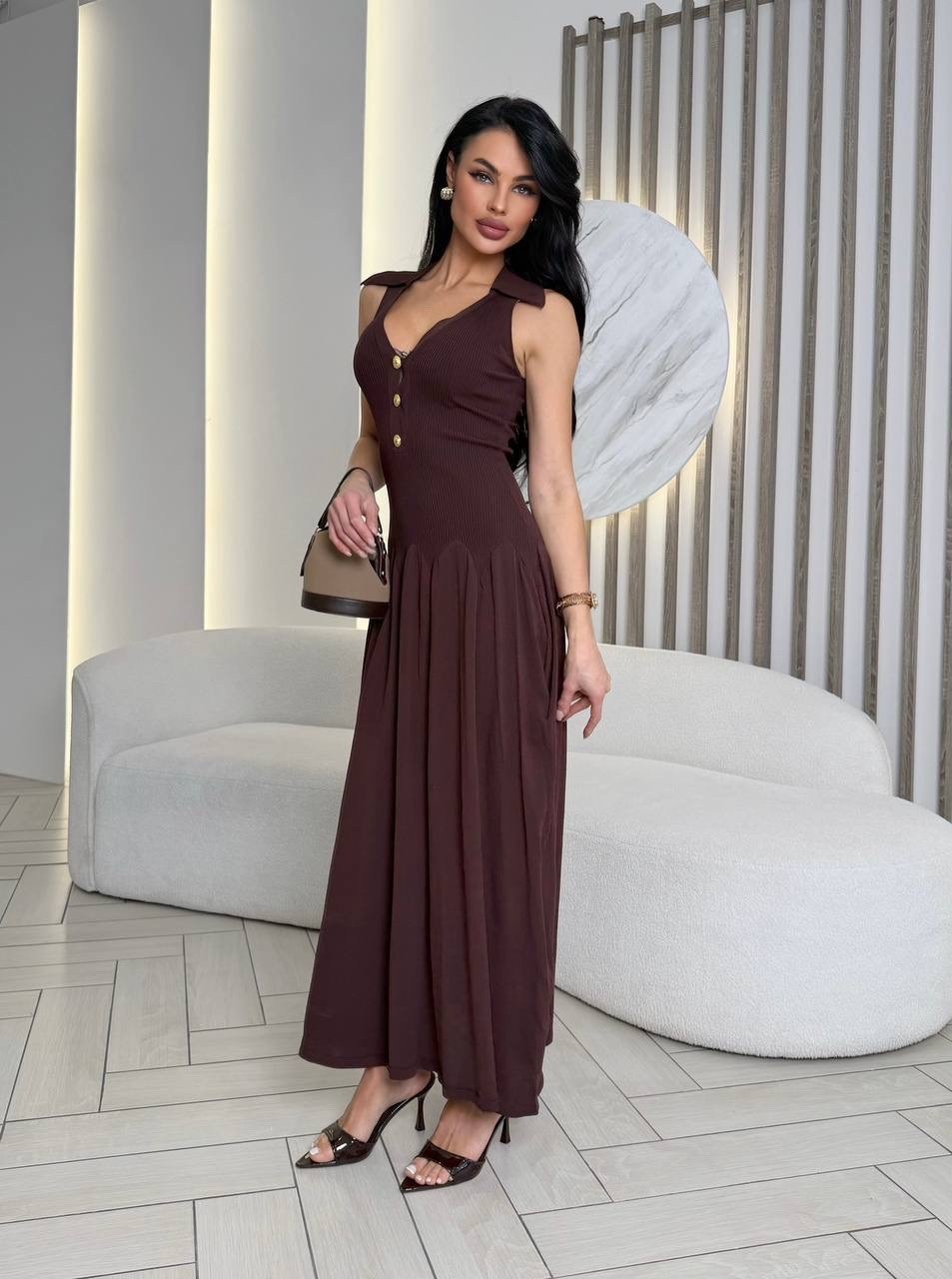 платье сарафан,платье,женское платье,коричневое платье,платья длинное