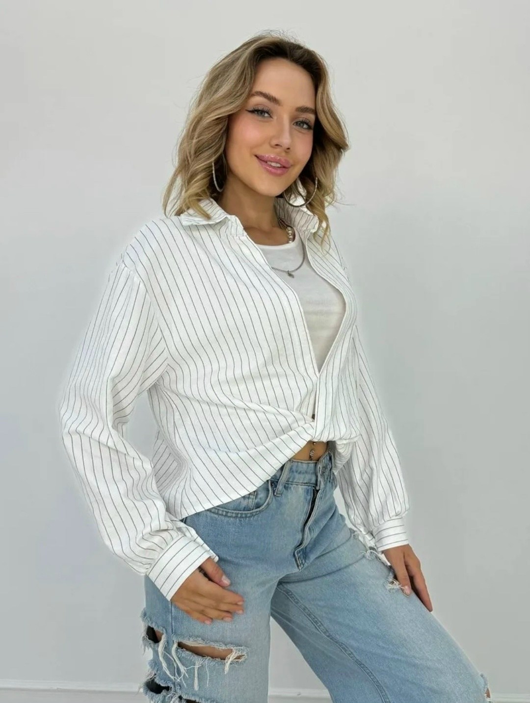 рубашка в полоску оверсайз,рубашка женская,рубашка в полоску женская,рубашка оверсайз удлиненная в полоску,женская рубашка оверсайз в полоску