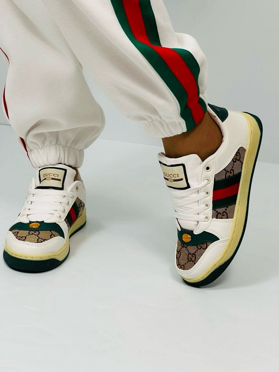 женские кроссовки gucci,gucci кроссовки,кроссовки эко,кроссовки,gucci женские кожаные кроссовки gg screener