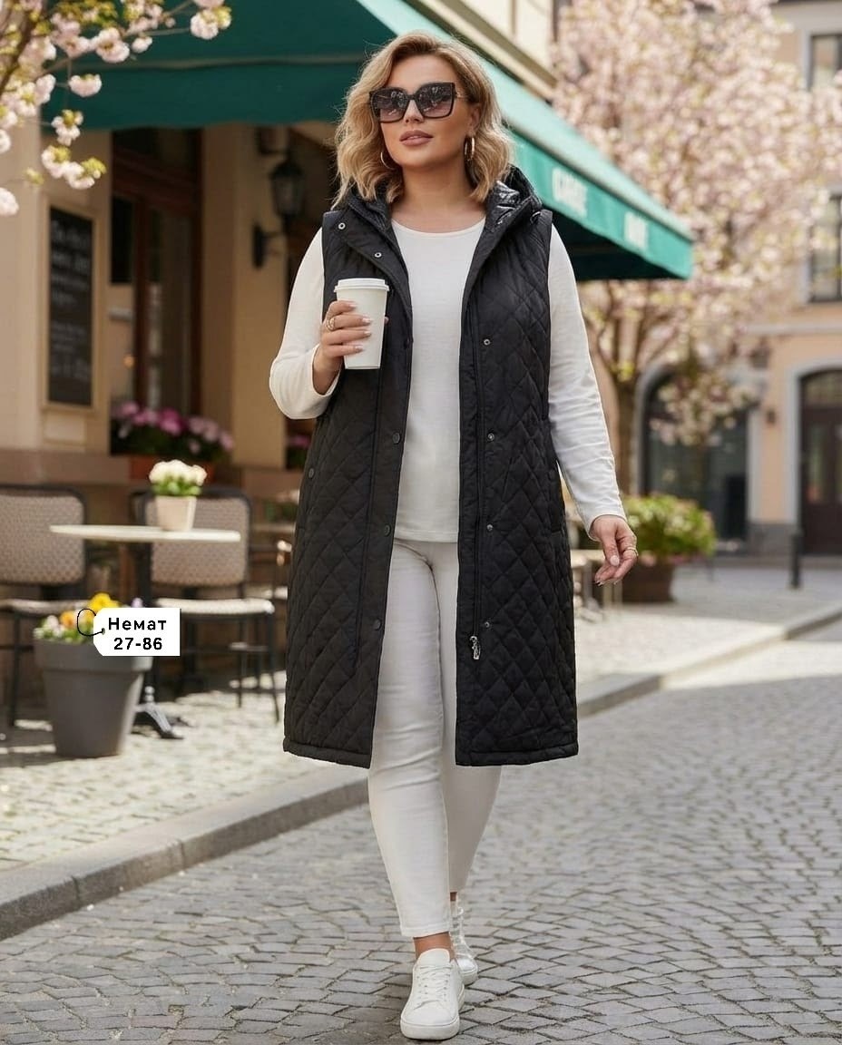 жилетка женская,жилет удлиненный,женский жилет,жилет на синтепоне,жилет