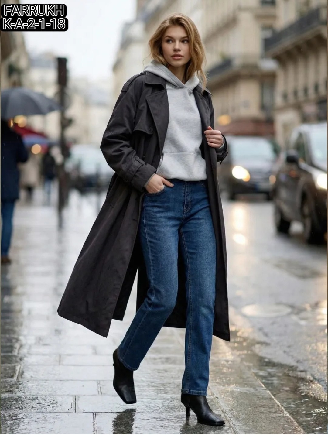 образы с синим пальто,пальто и джинсы,пальто длинное,прямое пальто