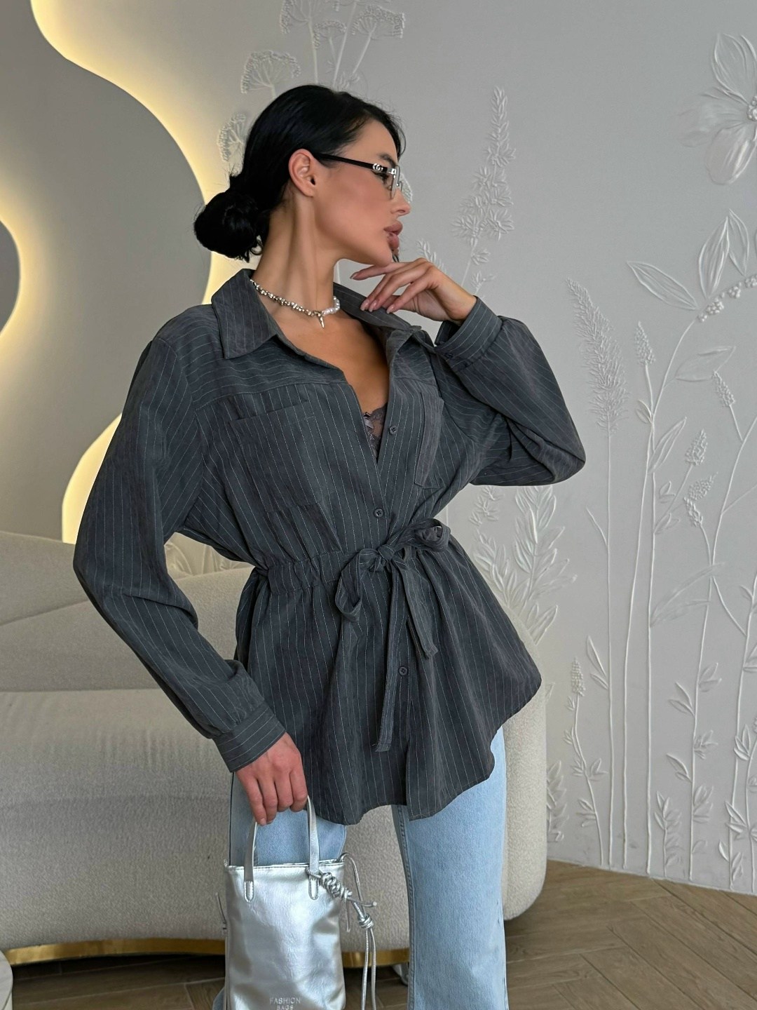 блузка стильная,стильные костюмы,женская рубашка,модная блузка,блузка серая