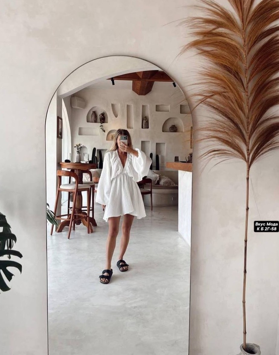 платье из муслина с резинкой,женское платье из муслина,женское платье оверсайз,платье из муслина