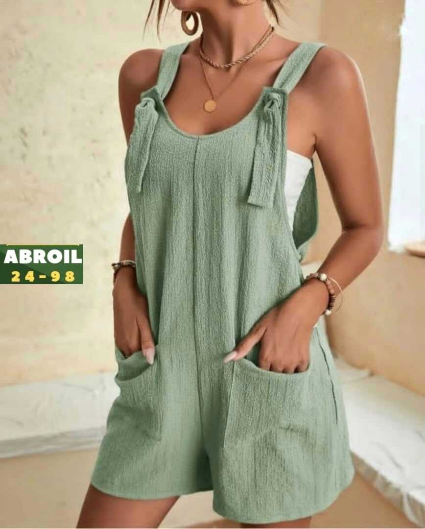 женский летний комбинезон,летний комбинезон,комбинезон повседневный,женские комбинезоны,комбинезон с завязками