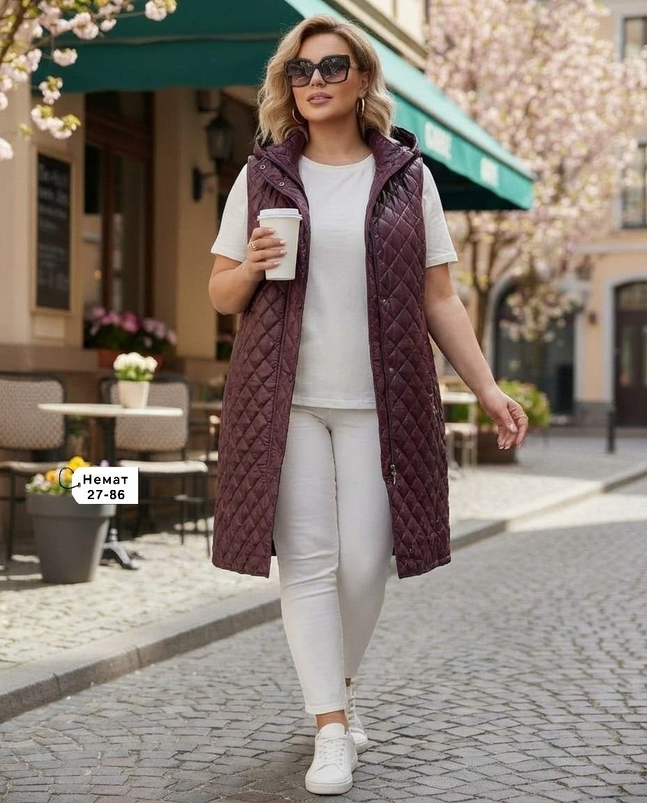 жилетка женская,жилет удлиненный,женский жилет,жилет на синтепоне,жилет