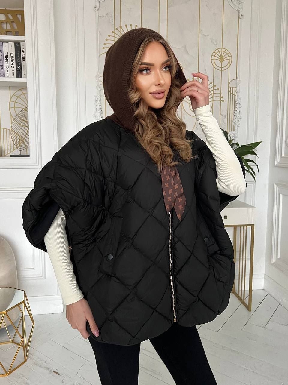 куртка женская,куртка стеганая оверсайз с капюшоном okxana utova brand,куртка,стеганый пуховик,куртка стеганая оверсайз с капюшоном okxana utova brand 280179549