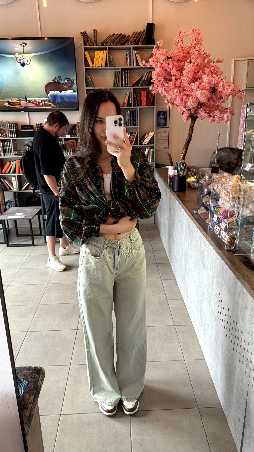 рубашка в клетку оверсайз теплая,рубашка женская в клетку оверсайз,рубашка оверсайз клетчатая,рубашка оверсайз удлиненная в клетку annemore,оверсайз стиль