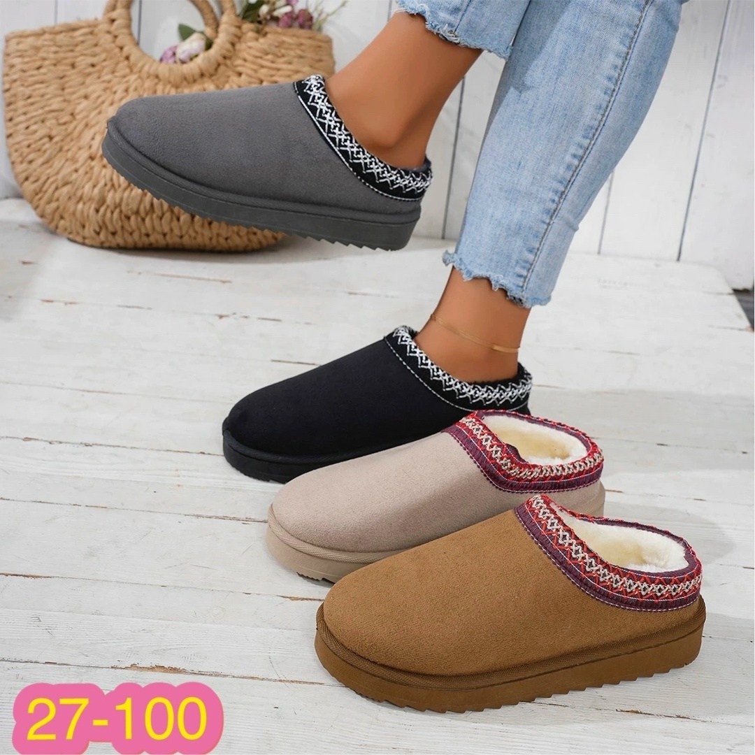 ,женские тапочки,тапочки на платформе,женские домашние тапочки,новые женские шерстяные тапочки на платформе