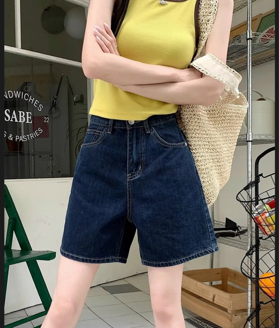 женские джинсовые шорты с завышенной талией,женские джинсовые шорты,женские джинсовые шорты с высокой талией,джинсовые шорты с высокой талией,шорты широкие джинсовые