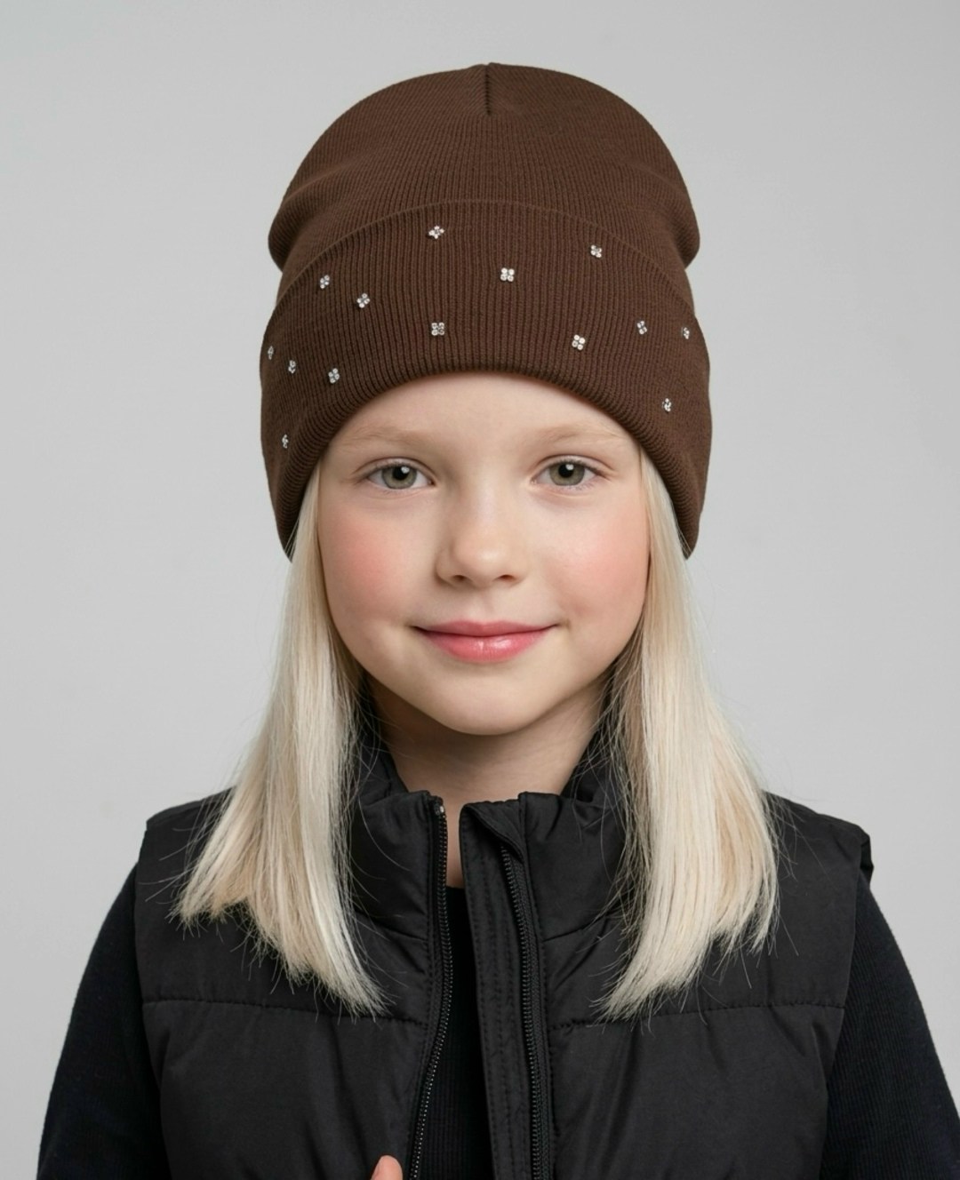 шапка для девочек,шапка для девочки noble people,шапка серая,детская шапка,шапка для детей