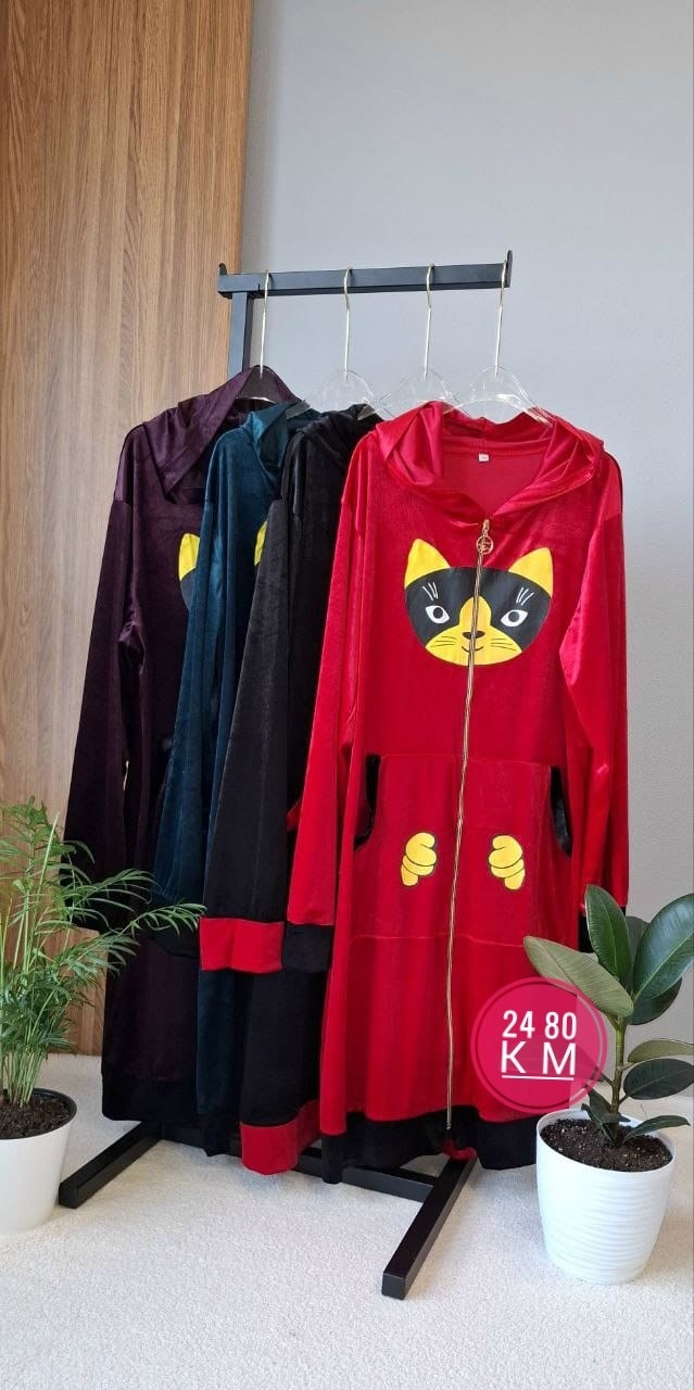 женский велюровый халат,халат женский,халат жен,халат женский домашний,халат с капюшоном