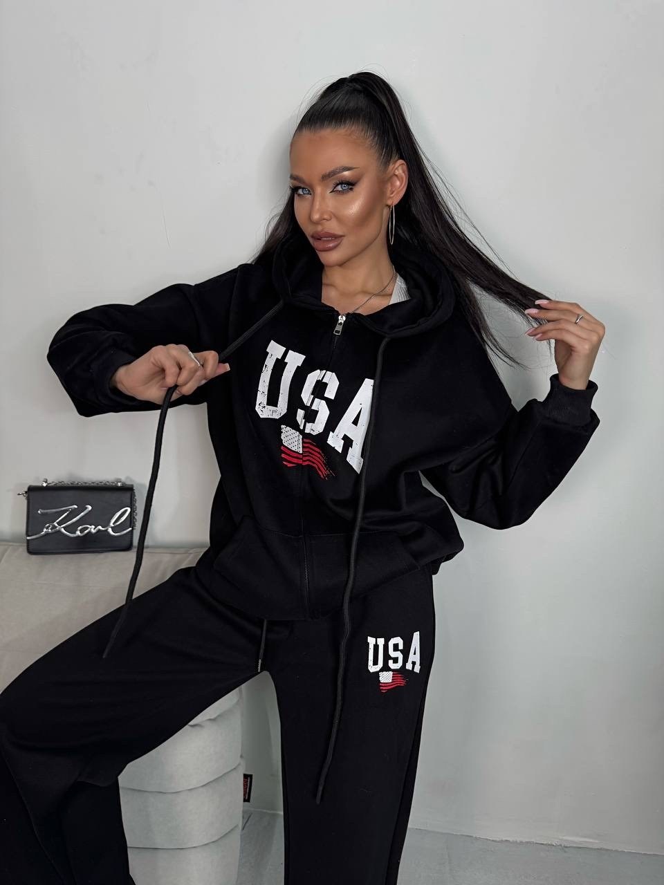 комплект спортивного костюма usa толстовка jogger,спортивные костюмы женские на флисе,спортивный костюм,костюм женский,спортивный костюм толстовка