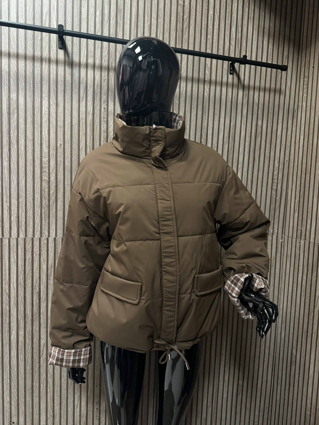 демисезонная куртка,женская куртка,пуховик в клетку,куртка,куртка в клетку