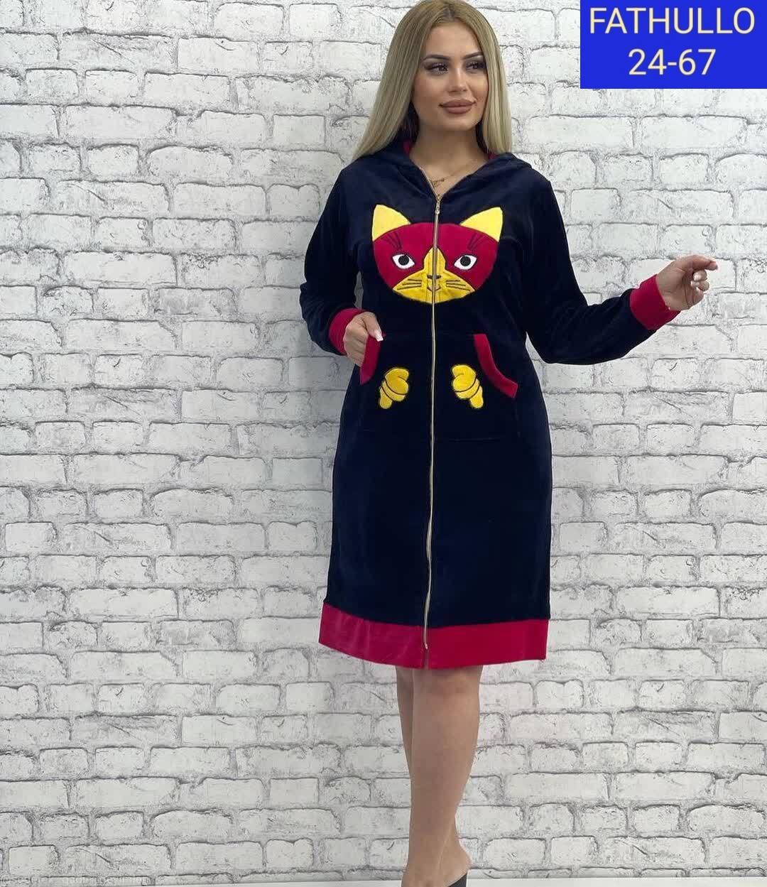 женский велюровый халат,халат жен,халат женский,халат женский домашний,халат с капюшоном