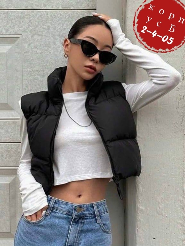 жилетка укороченная,стильная жилетка,жилет женский,жилет женский черный,женская жилетка