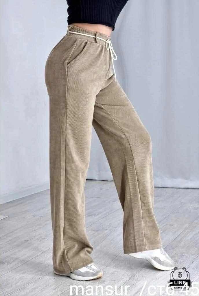 штаны вельвет,штаны вельвет арт.4576093,женские брюки вельвет,,shein tall спортивные брюки на кулиске широкий