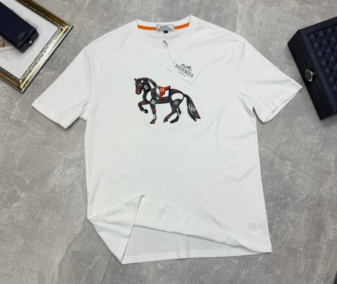 футболка hermes,футболки женские мужские,футболка с лошадьми,мужская футболка,мужская мода